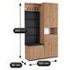 Прихожая MEBEL ELITE MODENA 120 Дуб Артизан/графит