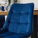 Стілець оксамитовий MEBEL ELITE RIO Velvet, Темно-синій