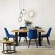 Стілець оксамитовий MEBEL ELITE RIO Velvet, Темно-синій