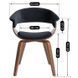 Стул бархатный MEBEL ELITE GARY Velvet, Черный/ореховый