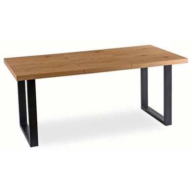 Стол раскладной MEBEL ELITE TOMAS 130(230)х95 см Орех/черный фотография