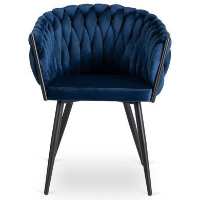 Стул бархатный MEBEL ELITE ELENA Velvet Синий фотография