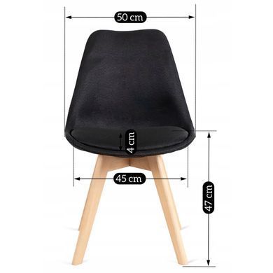 Стул MEBEL ELITE NEVEL Черный фотография