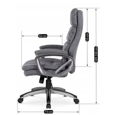 Стул офисный вращающийся MEBEL ELITE STRATO 2 Ткань Серый фотография