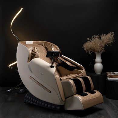 Массажное кресло MEBEL ELITE VX MAX экокожа Бежевый фотография