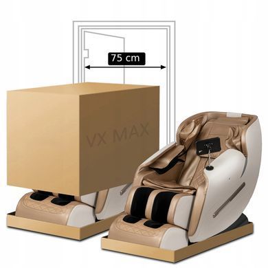 Массажное кресло MEBEL ELITE VX MAX экокожа Бежевый фотография