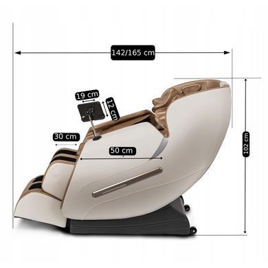 Массажное кресло MEBEL ELITE VX MAX экокожа Бежевый фотография