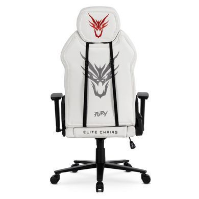 Стілець офісний поворотний MEBEL ELITE FURY Білий фотографія