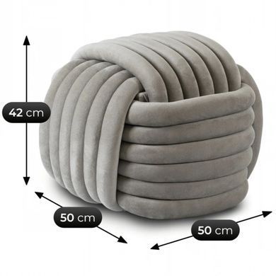 Пуф MEBEL ELITE MAGMA Сірий фотографія