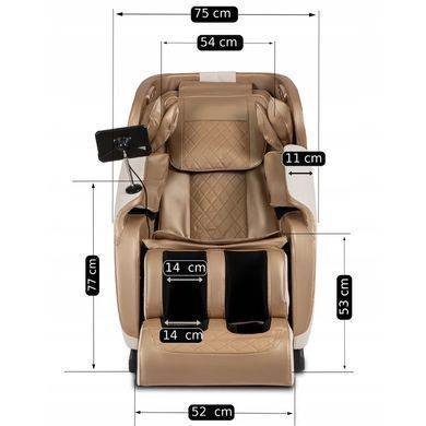 Массажное кресло MEBEL ELITE VX MAX экокожа Бежевый фотография