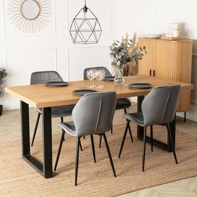 Стол раскладной MEBEL ELITE TOMAS 130(230)х95 см Орех/черный фотография