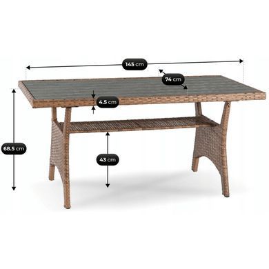 Комплект садовой мебели COMODO MEBEL ELITE Коричневый