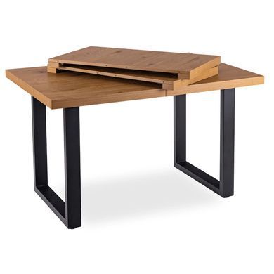 Стол раскладной MEBEL ELITE TOMAS 130(230)х95 см Орех/черный фотография