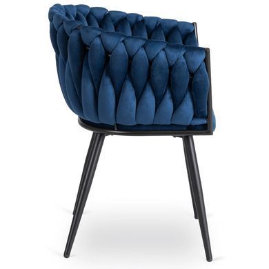 Стул бархатный MEBEL ELITE ELENA Velvet Синий фотография