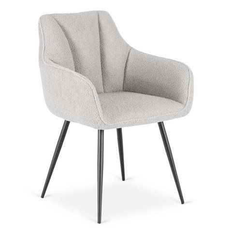 Стул MEBEL ELITE NAWARA Серый Букле фотография