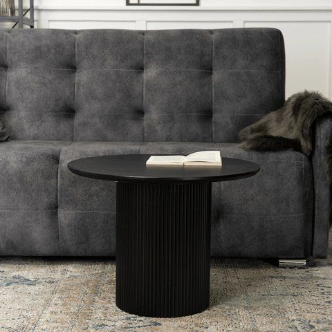 Журнальний столик EURIS MEBEL ELITE 60x60 Чорний фотографія