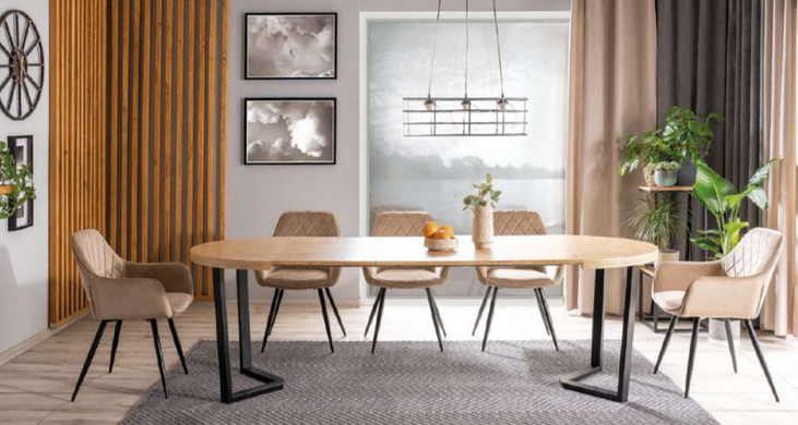Стіл Розкладний PARKER Signal 100(250)x100 Дуб / Чорний ** фотографія