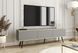 Тумба під телевізор Perfect Home Оро / Oro 3-дверна з чорними ніжками RTV175 MDF Сірий фотографія