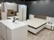 Ліжко (каркас) Perfect Home Арко / Arco 160 з м'яким ізголів'ям двоспальне Білий глянець/дуб грандсон