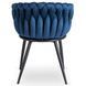 Стул бархатный MEBEL ELITE ELENA Velvet Синий