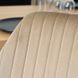 Комплект стол MEBEL ELITE GLOS 135х80 см Дуб Золотой / Черный +4 стула LILAC Беж