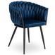 Стул бархатный MEBEL ELITE ELENA Velvet Синий фотография