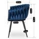 Стул бархатный MEBEL ELITE ELENA Velvet Синий