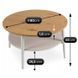 Журнальный столик MEBEL ELITE PAULO MAX 80x80 Дуб/белый