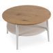 Журнальный столик MEBEL ELITE PAULO MAX 80x80 Дуб/белый