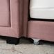 Кровать односпальная бархатная MEBEL ELITE ELIF 90x200 см с дополнительным спальным местом Розовый