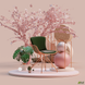 Крісло Ibis rose gold AMF Темно Зелений / Золото