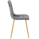 Стул бархатный MEBEL ELITE FREDY Velvet, Серый