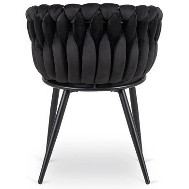 Стул бархатный MEBEL ELITE ELENA Velvet Черный фотография