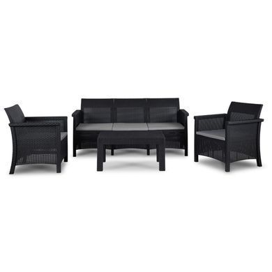 Комплект садових меблів MEBEL ELITE SAVIO Чорний
