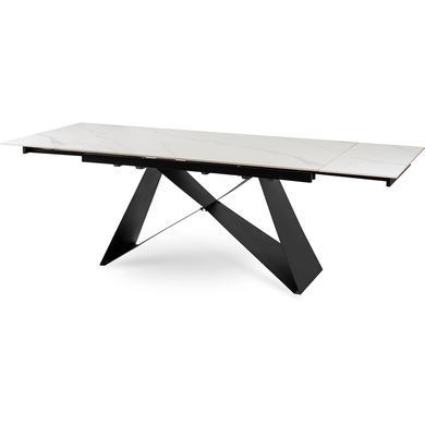 Стол раскладной MEBEL ELITE VICTOR 160(240)х90 см Белый/ черный фотография