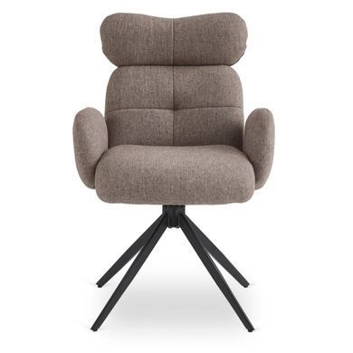 Стілець поворотний MEBEL ELITE ALVARO Коричневий фотографія