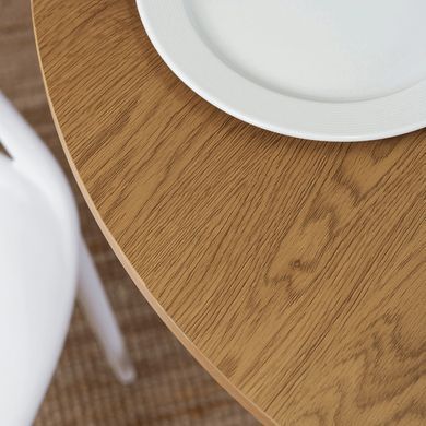Стол MEBEL ELITE LAUREN 90X90 дуб золотой/белый фотография