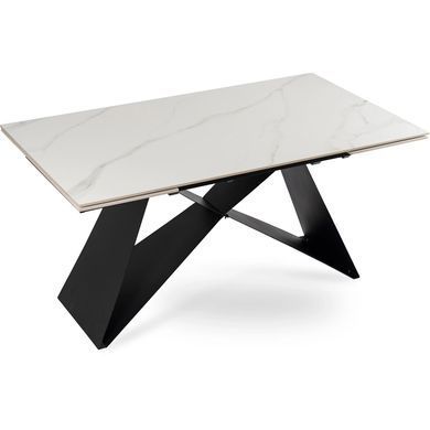 Стол раскладной MEBEL ELITE VICTOR 160(240)х90 см Белый/ черный фотография