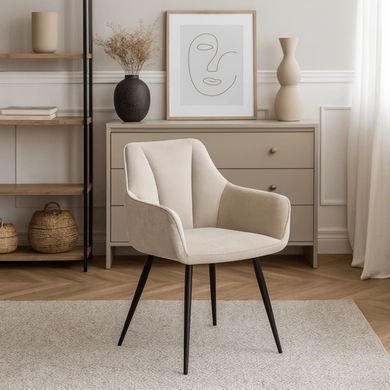 Стул MEBEL ELITE NAWARA Кремовый фотография