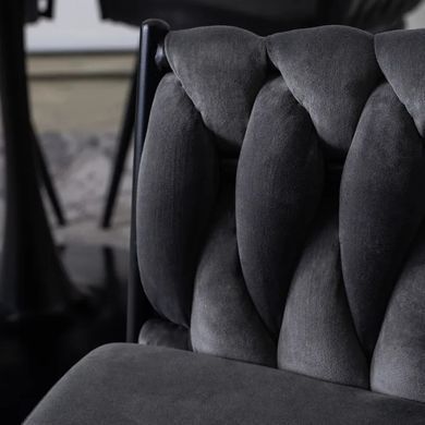 Стілець оксамитовий MEBEL ELITE EMPOLI Velvet Сірий фотографія