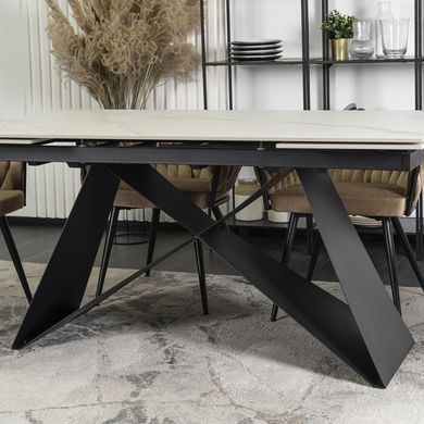 Стол раскладной MEBEL ELITE VICTOR 160(240)х90 см Белый/ черный фотография