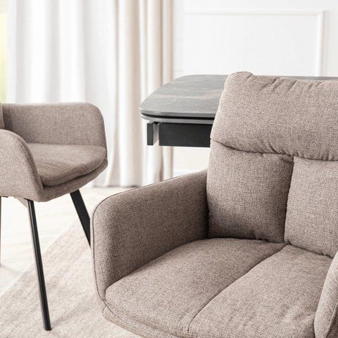 Стул поворотный MEBEL ELITE CORTADO Velvet Коричневый фотография