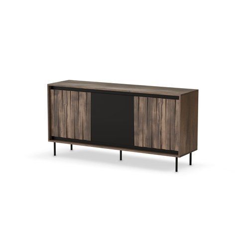 Комод SWING KM-1&nbsp;Halmar 150x40 Горіх / Чорний фотографія