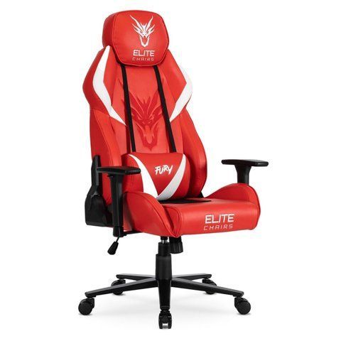 Стул офисный поворотный MEBEL ELITE FURY Красный фотография