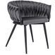 Стул бархатный MEBEL ELITE EMPOLI Velvet Серый фотография