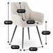 Стул MEBEL ELITE NAWARA Кремовый