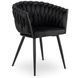 Стул бархатный MEBEL ELITE ELENA Velvet Черный