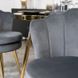 Стул бархатный MEBEL ELITE VIOLA Velvet Серый/золото