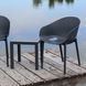 Комплект 2 стула Siesta Onto Sky Pro + Стол Siesta Ocean Side Table - Dark Grey