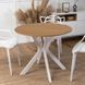 Стол MEBEL ELITE LAUREN 90X90 дуб золотой/белый